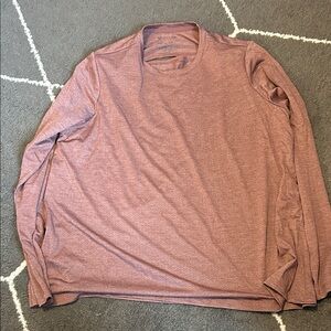 Xersion Women’s Long Sleeve Tee in Heathered Mauve - Anti-odor wicking